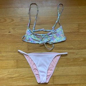 LA Hearts Pacsun Floral Bikini